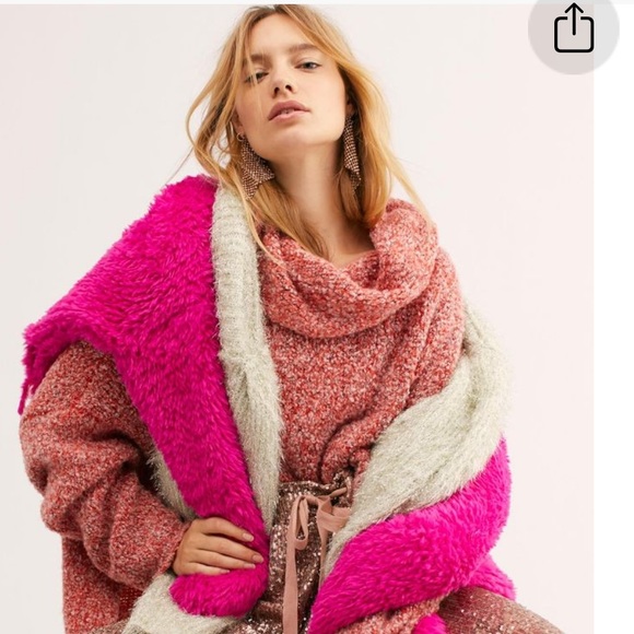 NWT FREE PEOPLE BF COZY COWL SLOUCHY SWEATER Z30-1 - Picture 7 of 12